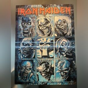 Iron Maiden Holographic print 15 x 12 Wall Art